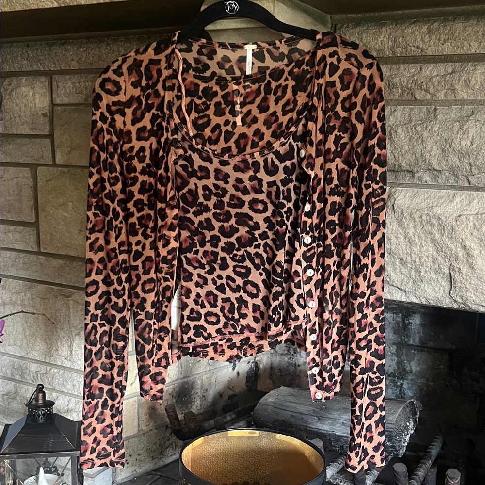 Leopard Print Women's Top